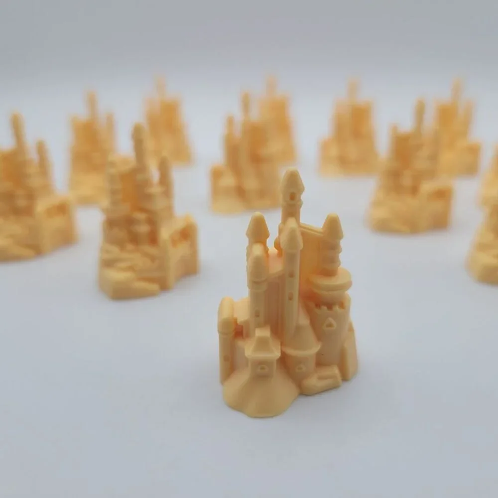 Disney Castle Monopoly Junior Princess Cupcake Topper Replacement Pieces Tokens‎